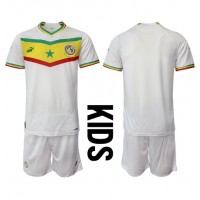 Camiseta Senegal Primera Equipación Replica Mundial 2022 para niños mangas cortas (+ Pantalones cortos)